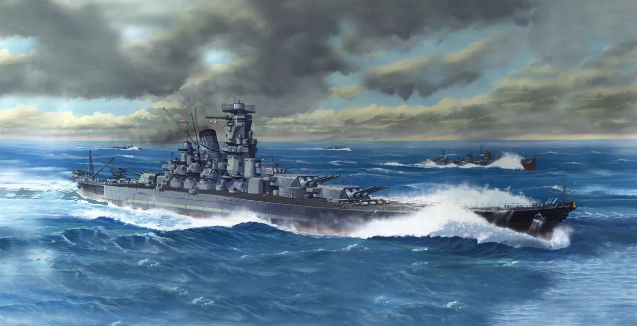 Discount Fujimi Full Hull 1/700 Japanese Navy Battleship Musashi (1944 / Operation Sho Ichigo) Plastic Model