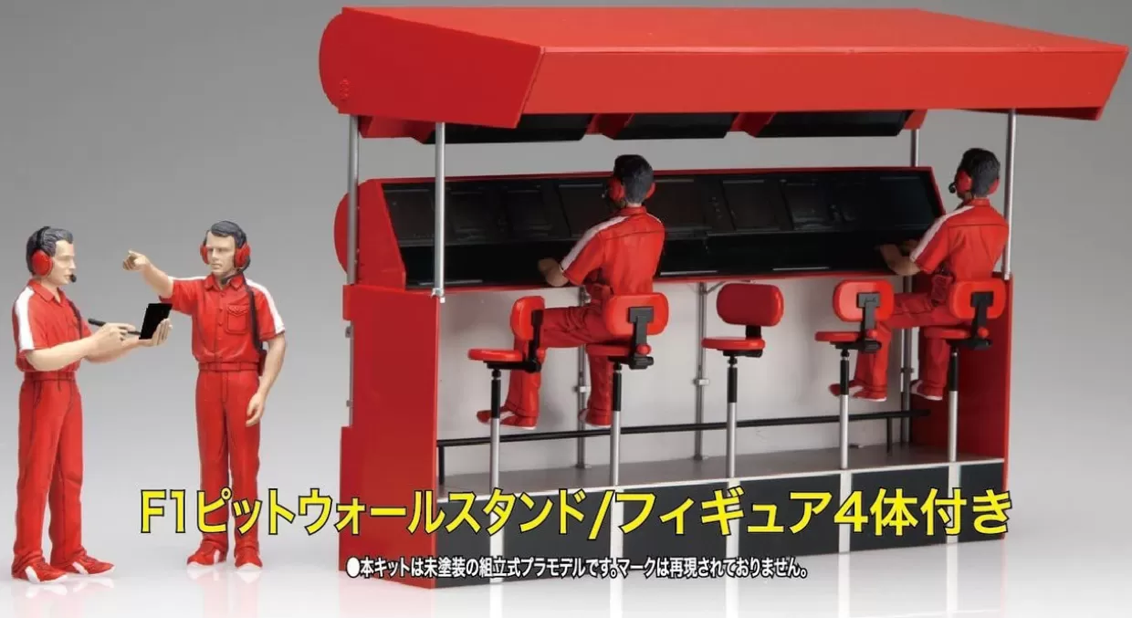 Online Fujimi Garage & Tool Series 1/20 Pit Crew Set C Pitwall Stand Plastic Model