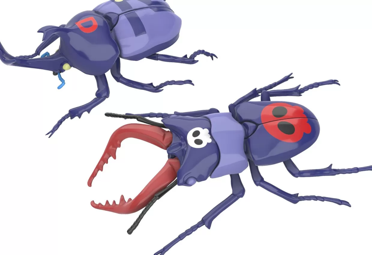 Outlet Fujimi Research Series Yatterman Edition Rhinoceros Beetle Tonzura Ver. & Stag Beetle Dokurobee Ver. Plastic Model