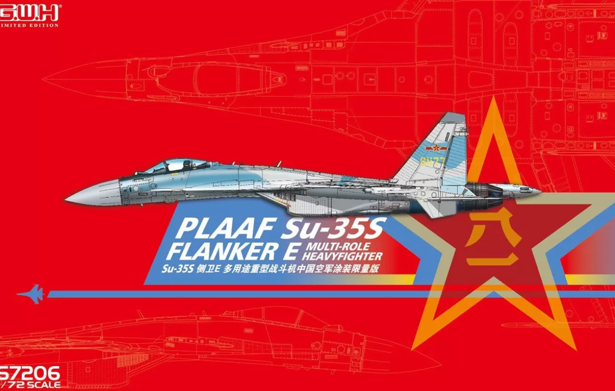 Fashion Great Wall Hobby 1/72 Plaaf Su-35S Flanker E Multi-Role Heavyfighter Plastic Model