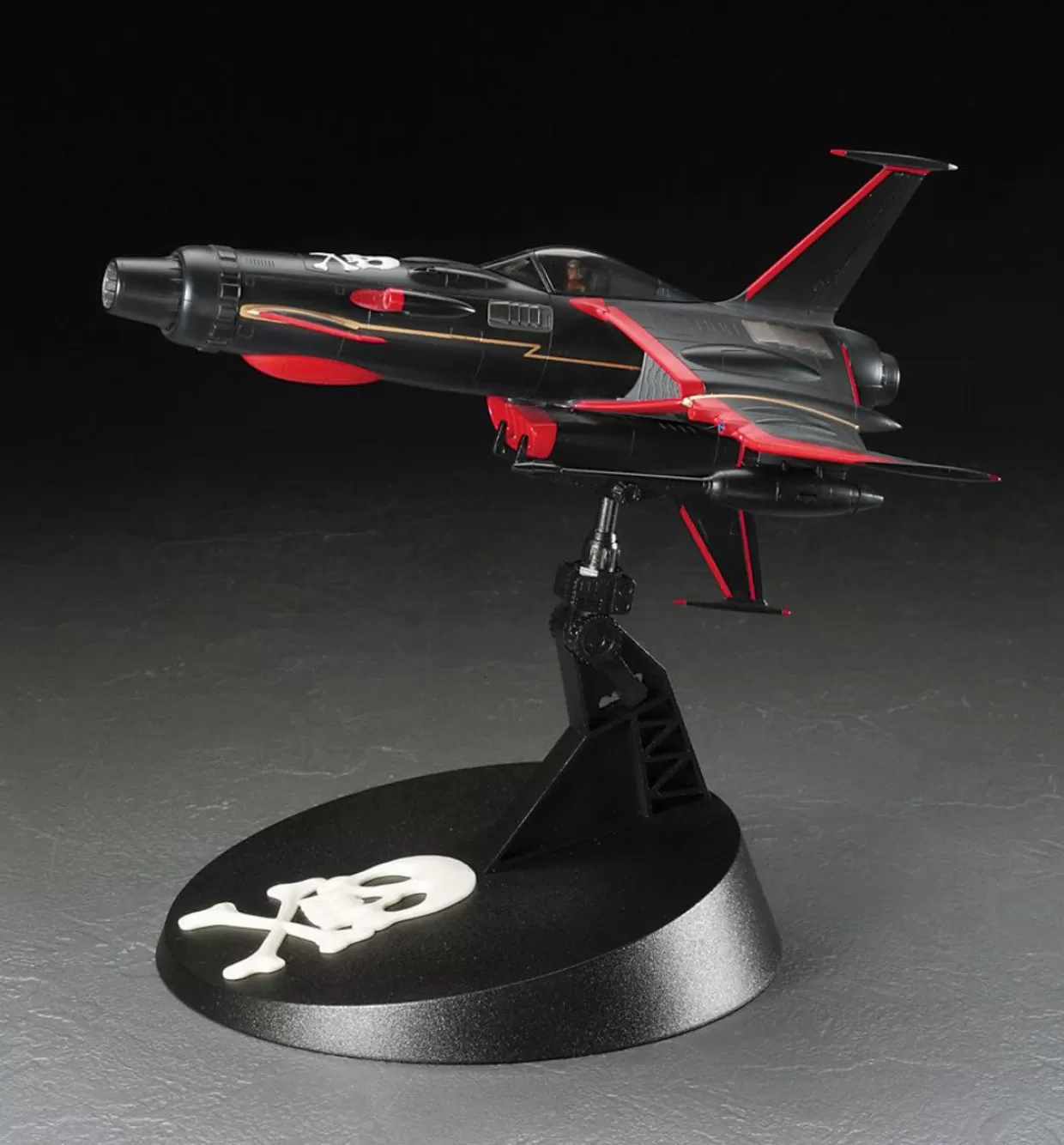 Hot Hasegawa 1/72 Captain Harlock Space Wolf Sw-190 Harlock Custom W/Acrylic Stand Figure Plastic Model