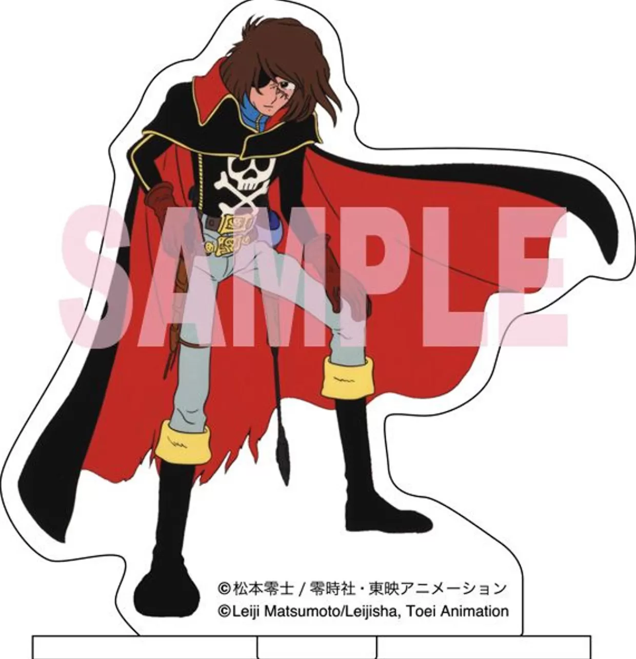 Hot Hasegawa 1/72 Captain Harlock Space Wolf Sw-190 Harlock Custom W/Acrylic Stand Figure Plastic Model