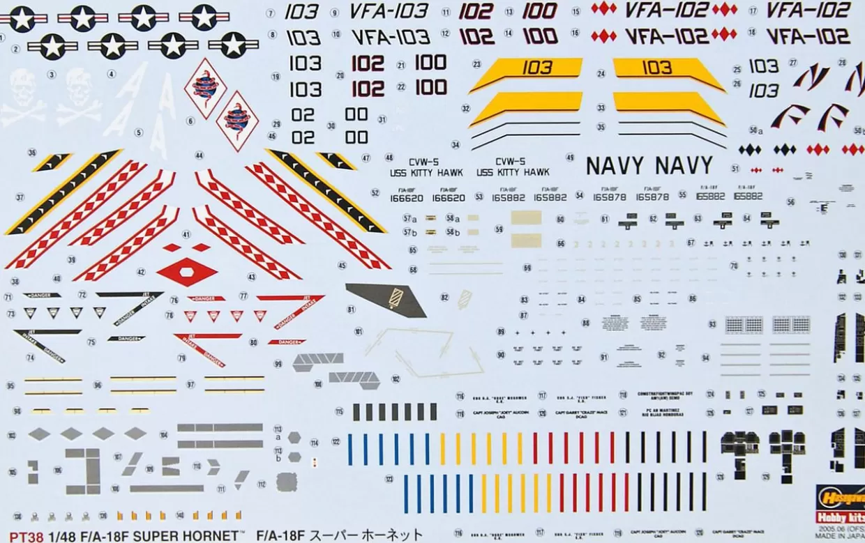 Best Hasegawa 1/48 F/A-18F Super Hornet (U.S. Navy Carrier-Borne Fighter/Attacker) Plastic Model
