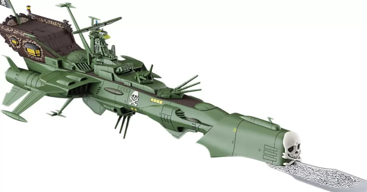 Best Hasegawa 1/2500 Galaxy Express 999 Another Story Ultimate Journey Space Pirate Battleship Arcadia Third Ship Plastic Model