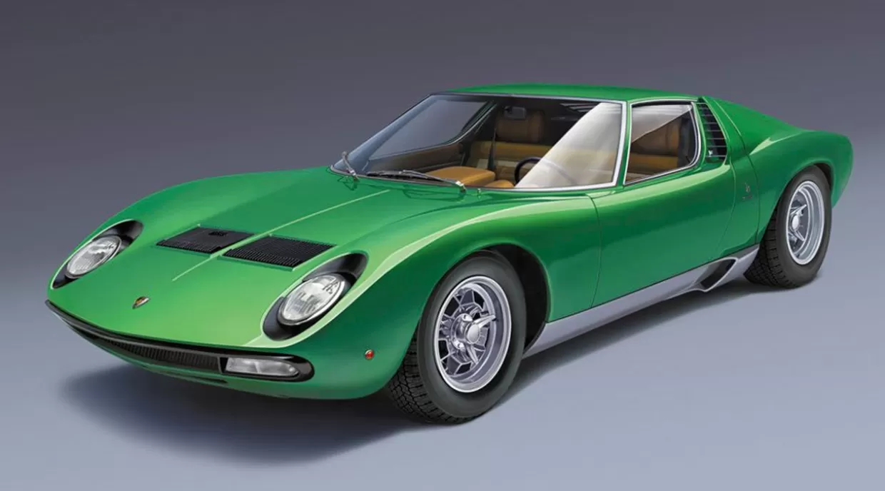 Hot Hasegawa 1/24 Lamborghini Miura P400 Sv Chassis No.4846 Full Restoration Plastic Model
