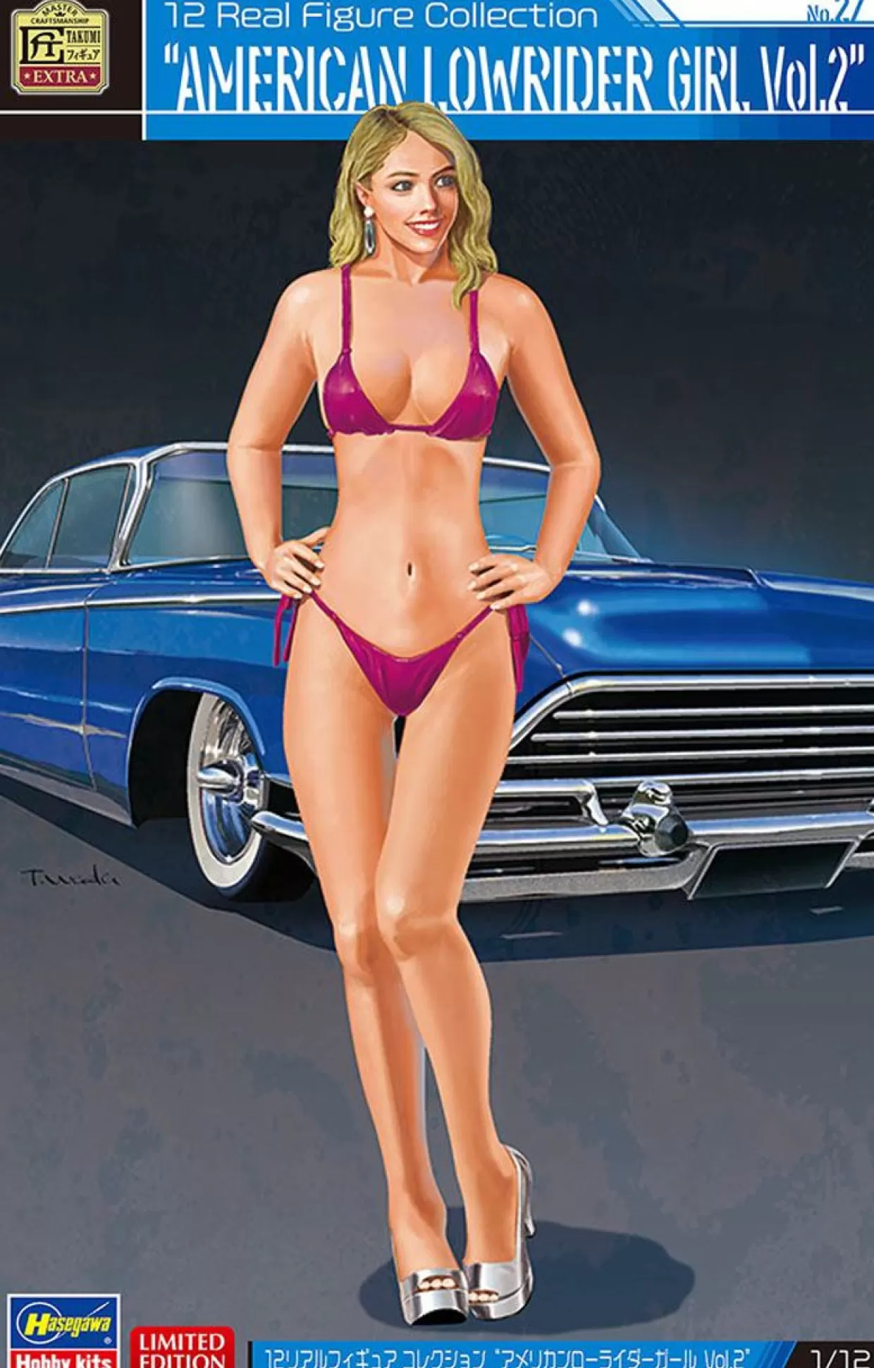 Fashion Hasegawa 1/12 Real Figure Collection No.27 American Lowrider Girl Vol.2 Resin Figure Kit