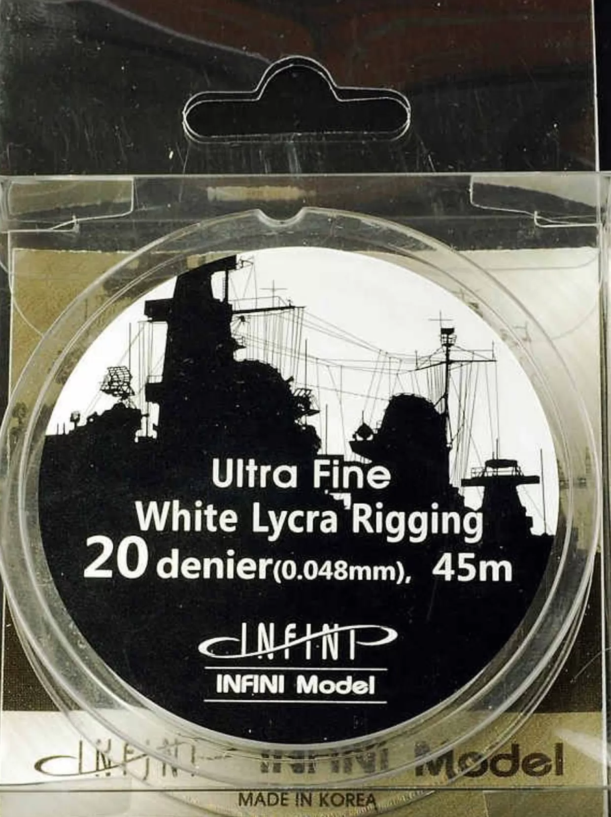 Online INFINI Model Ultra Fine White Lycra Rigging 20 Denier 45M (145Ft)