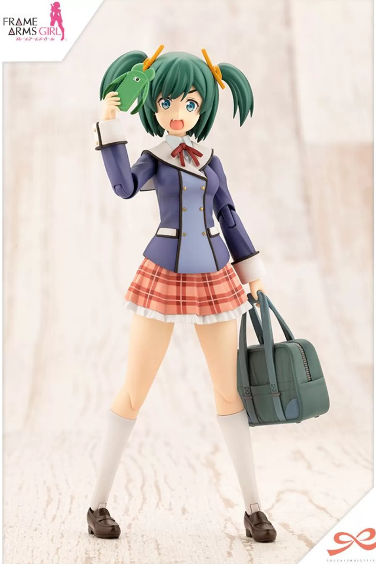 Outlet Kotobukiya 1/10 Sousai Shoujo Teien Bukiko Kotobuki Wakaba Girl's High School Winter Uniform Plastic Model