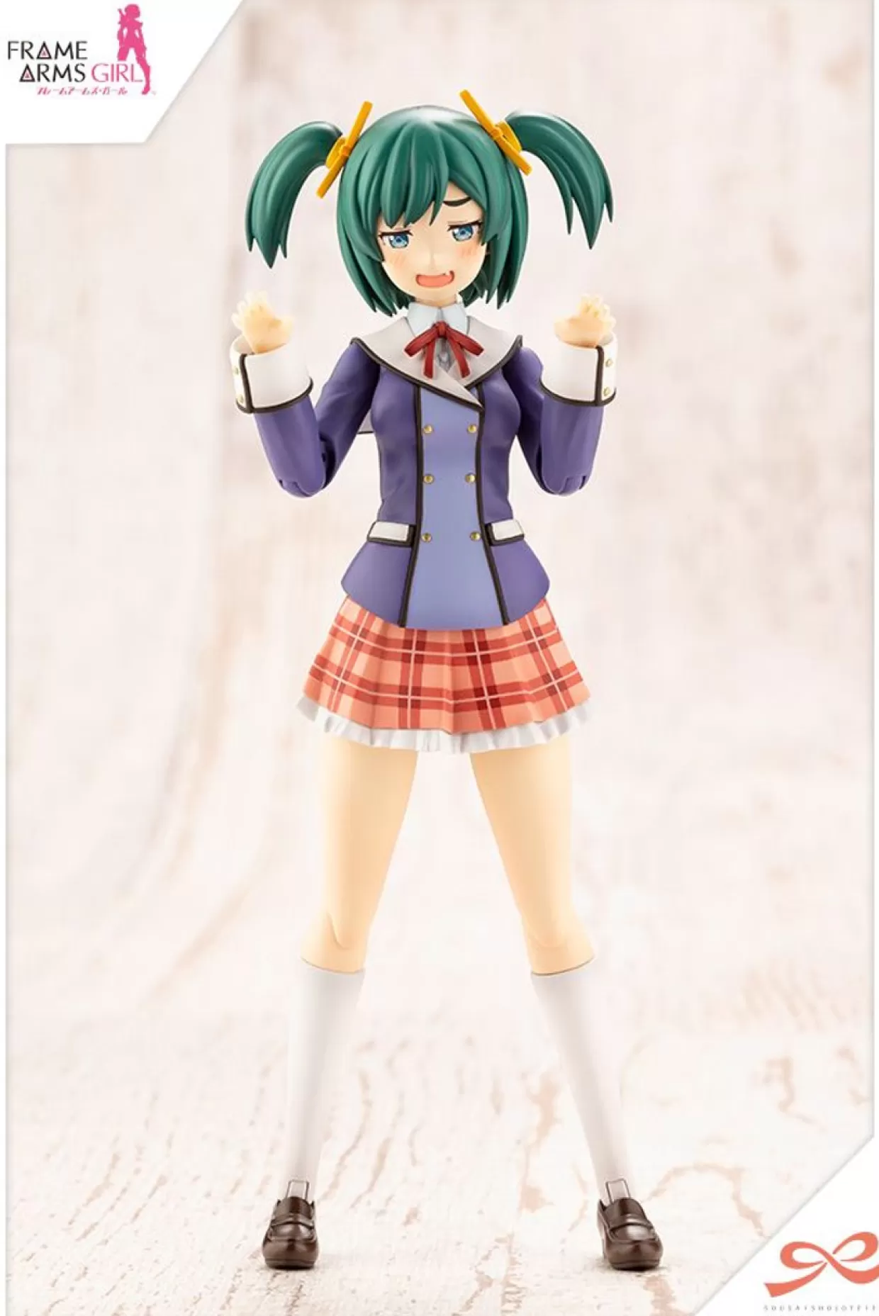 Outlet Kotobukiya 1/10 Sousai Shoujo Teien Bukiko Kotobuki Wakaba Girl's High School Winter Uniform Plastic Model