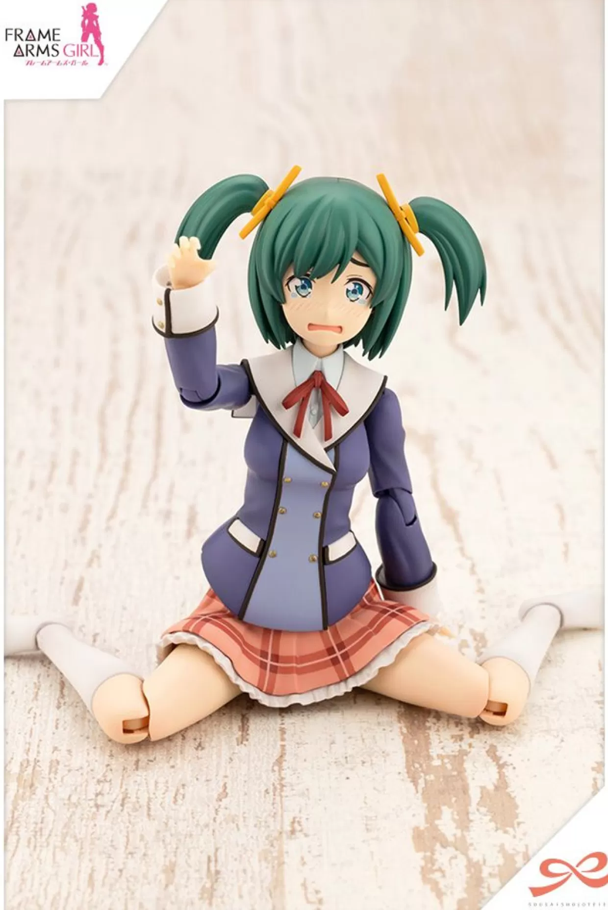 Outlet Kotobukiya 1/10 Sousai Shoujo Teien Bukiko Kotobuki Wakaba Girl's High School Winter Uniform Plastic Model