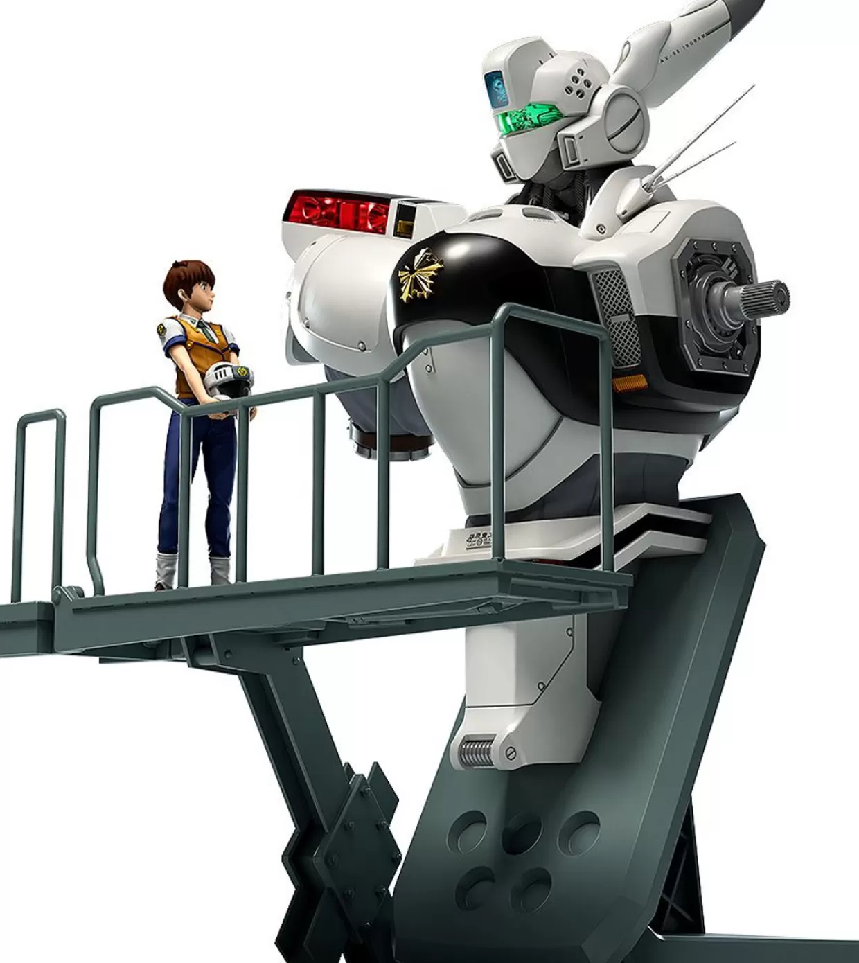 Fashion Max Factory Plamax Mf-75: Minimum Factory Machine Bust Collection Noa Izumi With Alphonse Plastic Model (Mobile Police Patlabor)