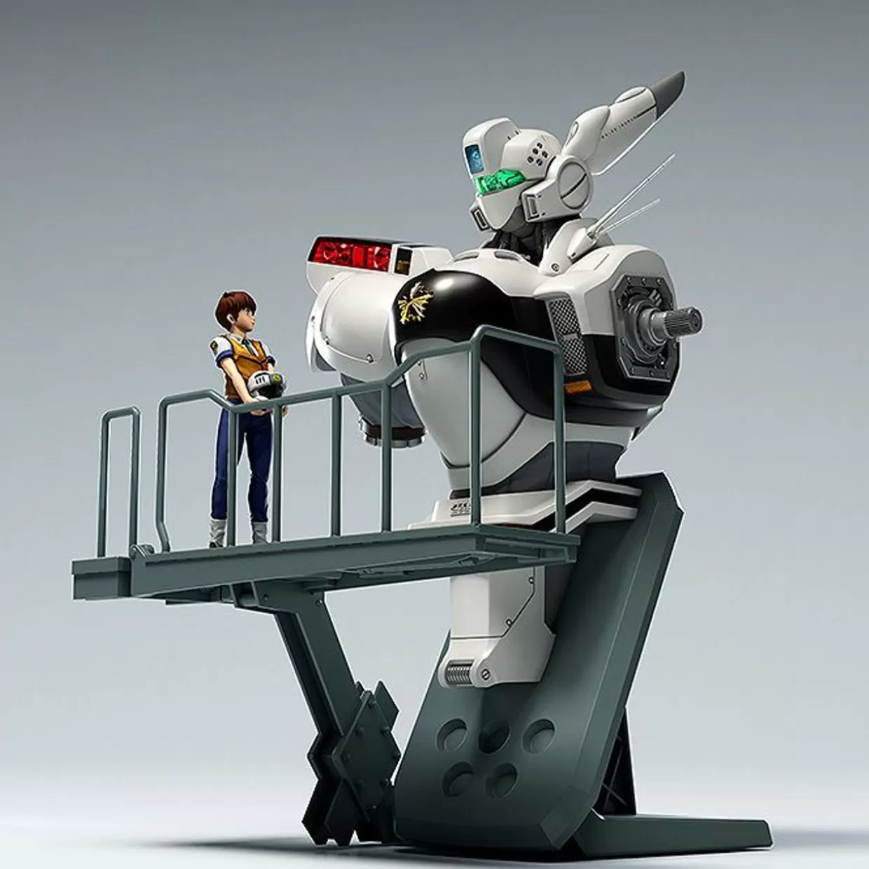 Fashion Max Factory Plamax Mf-75: Minimum Factory Machine Bust Collection Noa Izumi With Alphonse Plastic Model (Mobile Police Patlabor)