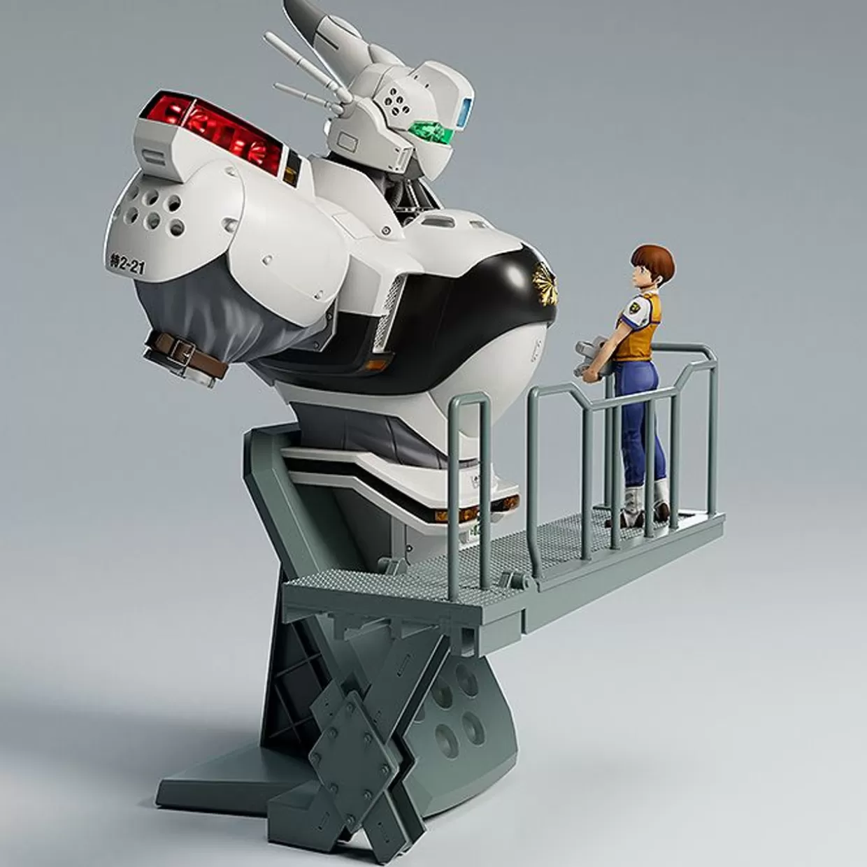 Fashion Max Factory Plamax Mf-75: Minimum Factory Machine Bust Collection Noa Izumi With Alphonse Plastic Model (Mobile Police Patlabor)