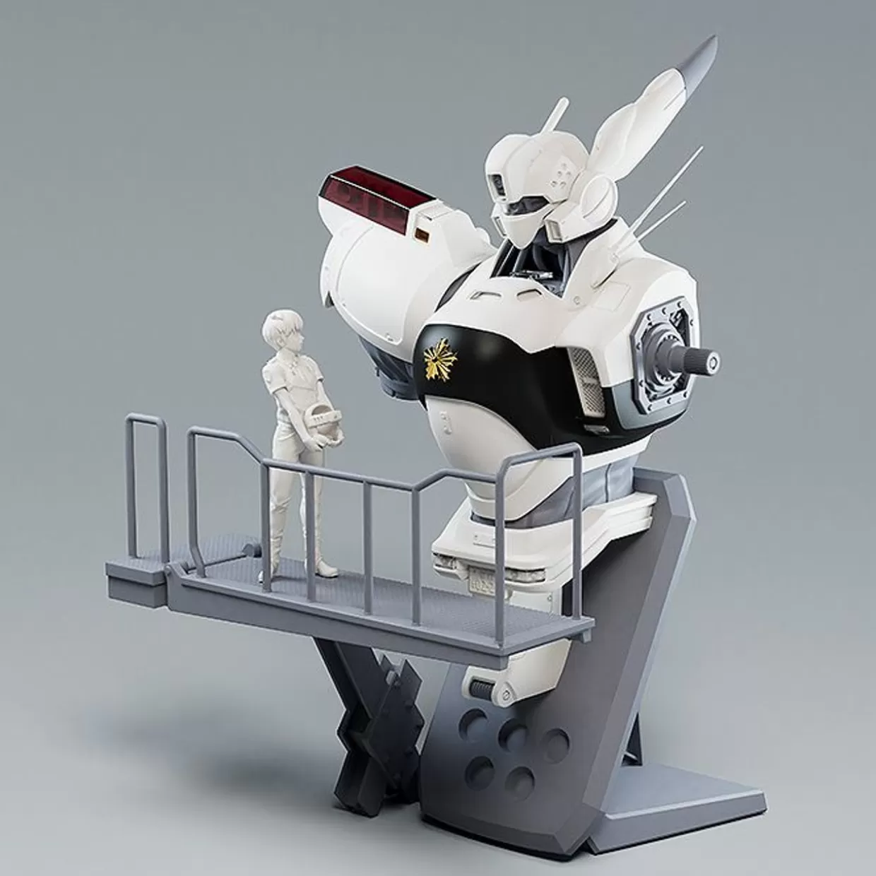Fashion Max Factory Plamax Mf-75: Minimum Factory Machine Bust Collection Noa Izumi With Alphonse Plastic Model (Mobile Police Patlabor)