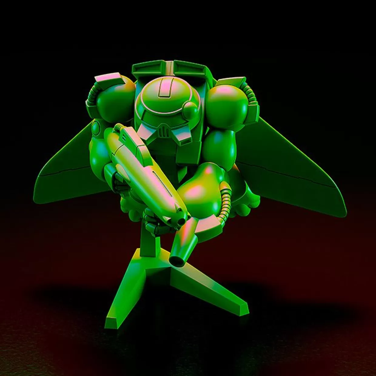 Fashion Max Factory Plamax Mf-77 Minimum Factory Vifam & Wug: Alternate Color Ver. Plastic Model (Round Vernian Vifam)