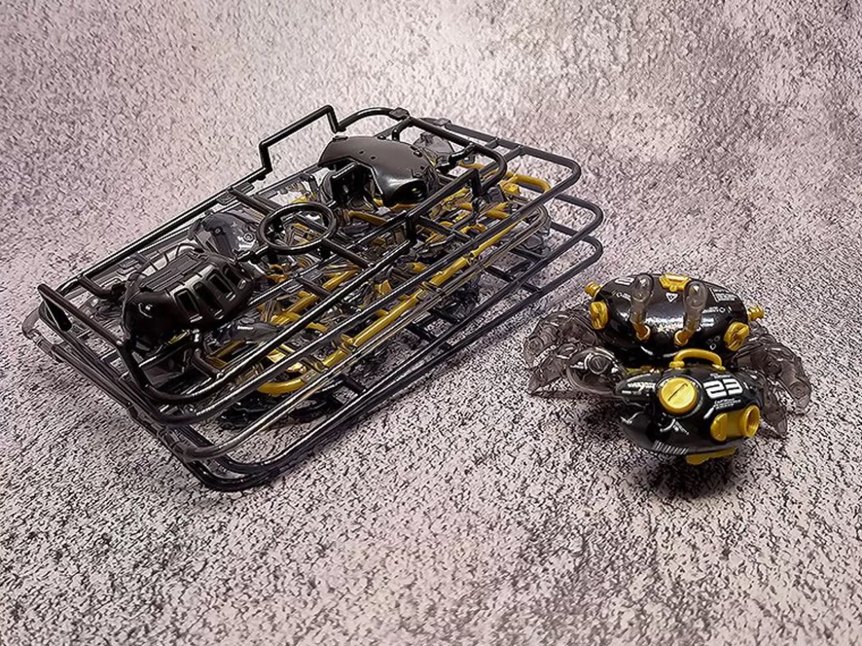 Hot ORANGE CAT INDUSTRY Aquaculture Tank 007: Fiddler Crab (Gold Black) Plastic Model