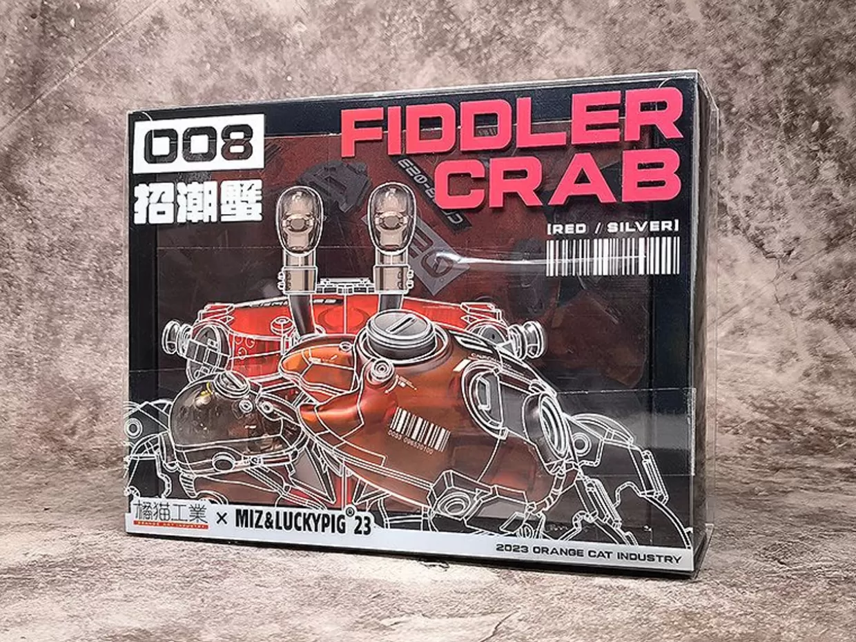 Best ORANGE CAT INDUSTRY Aquaculture Tank 008: Fiddler Crab (Silver Red) Plastic Model