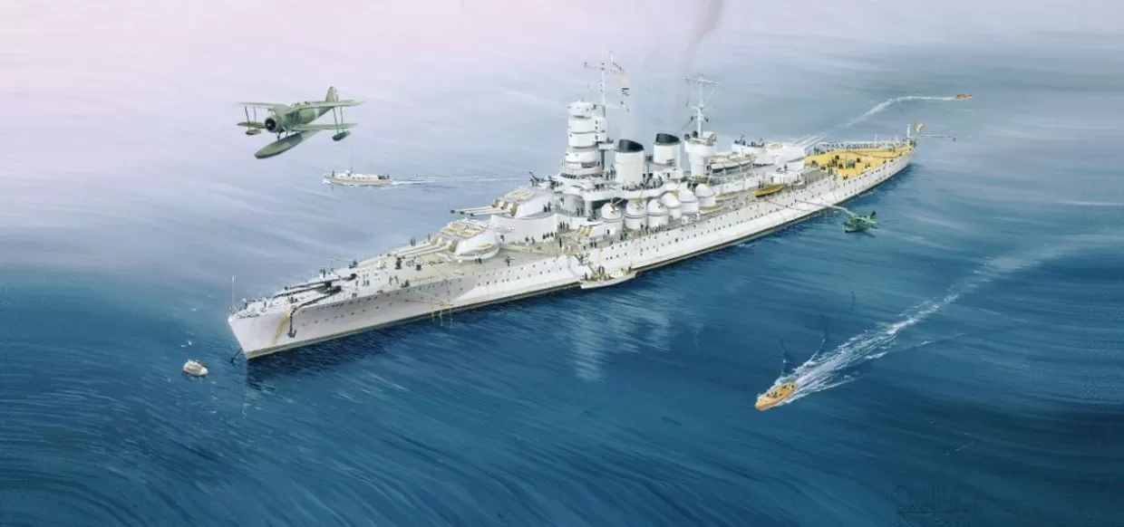 Flash Sale Pit-Road 1/700 Skywave Italian Navy Battleship Vittorio Veneto 1940 Plastic Model
