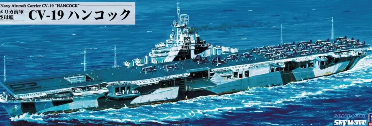 Flash Sale Pit-Road 1/700 Skywave U.S. Navy Aircraft Carrier Cv-19 Hancock Plastic Model