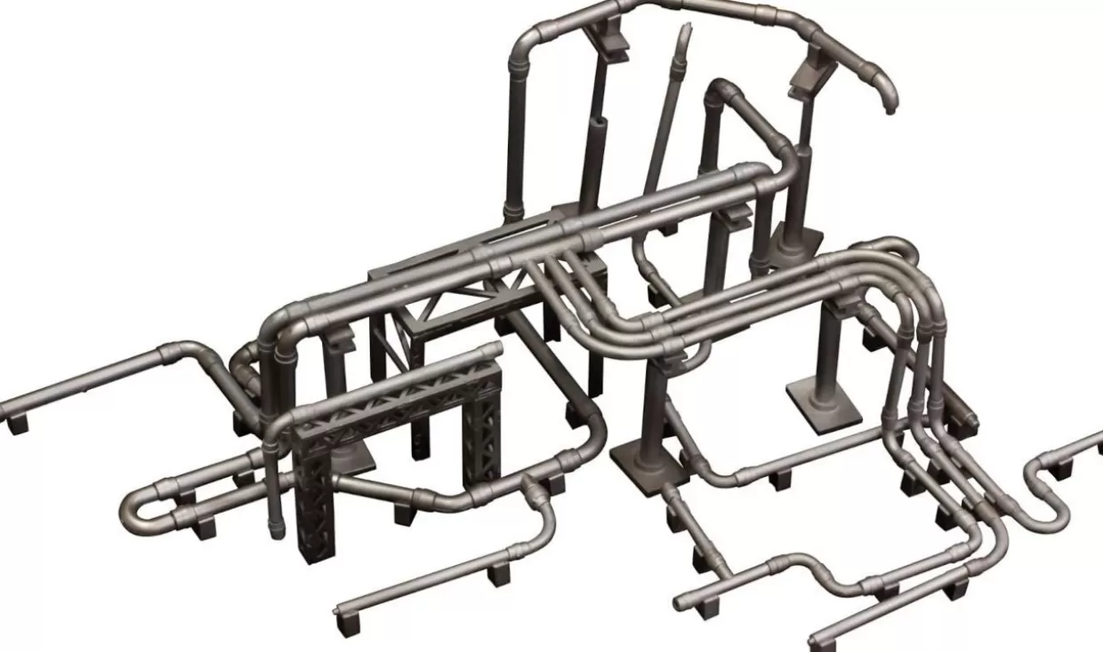 Cheap PLUM Plastic Kit Industrial Area G Pp094 Piping Set 2 (Non-Scale)