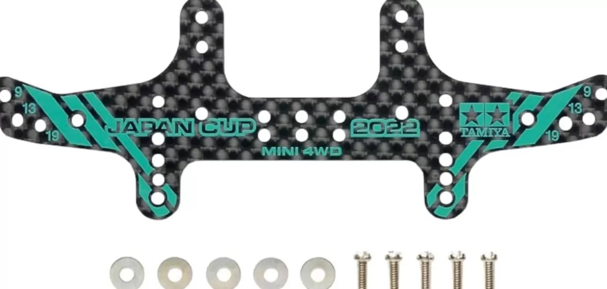 New Tamiya Mini 4Wd Hg Carbon Rear Multi Roller Setting Stay (1.5Mm) J-Cup 2022