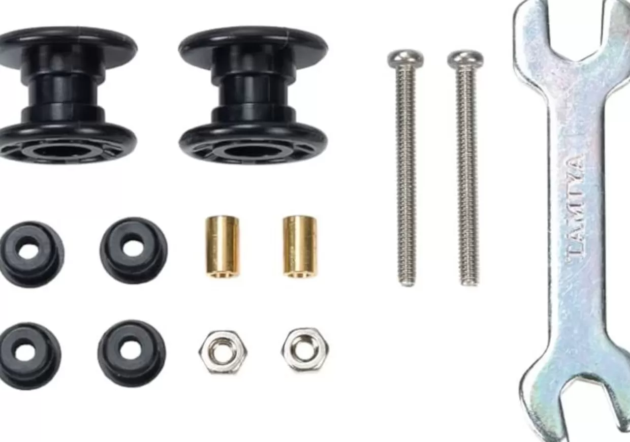 Discount Tamiya Mini 4Wd Plastic Double Rollers Low Friction 13-13Mm (Black)