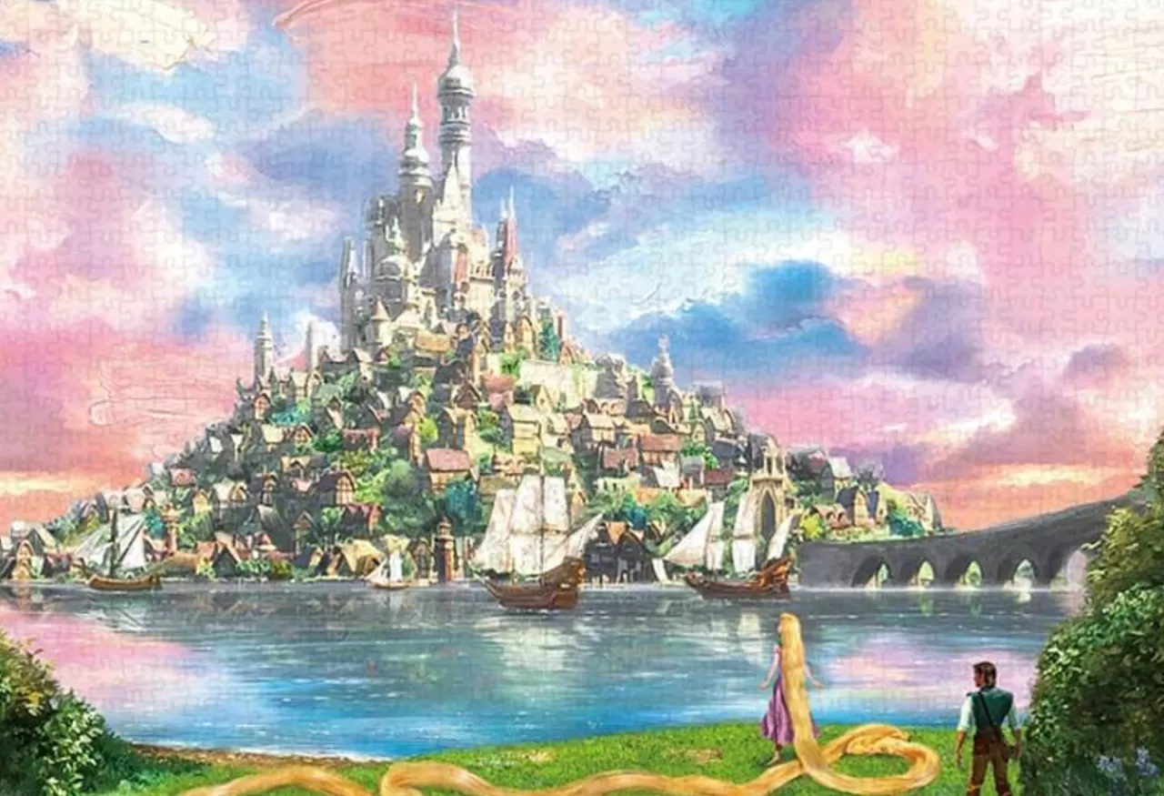 Tenyo Canvas Jigsaw Puzzle Disney Tangled ''To The Longing Kingdom'' (1000 Pieces)