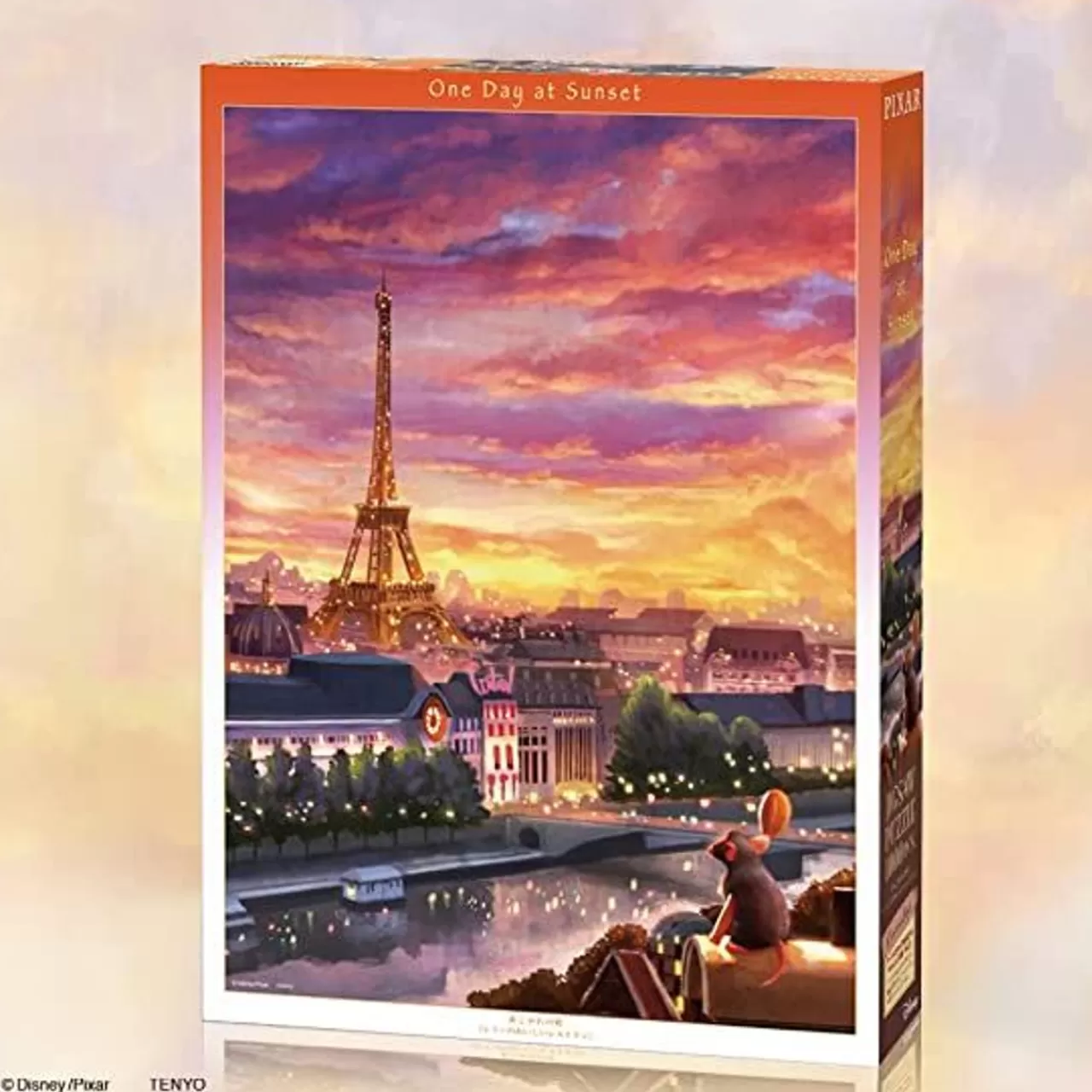 Tenyo D1000-095 Canvas Jigsaw Puzzle Disney Ratatouille A Longing City (1000 Pieces)