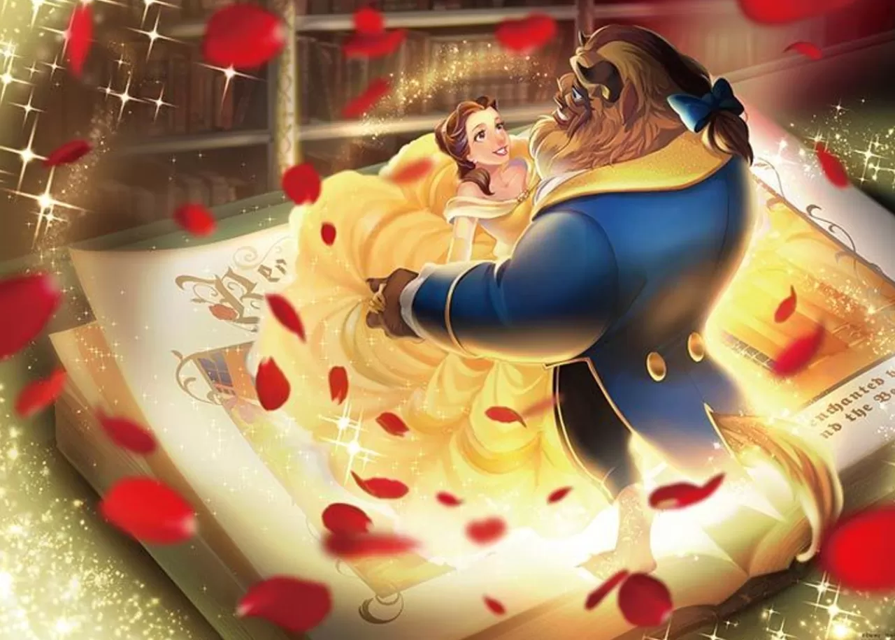 Tenyo D500-665 Jigsaw Puzzle Disney Beauty And The Beast True Love Story (500 Pieces)