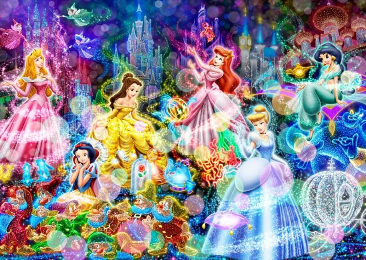 Tenyo Dpg266-564 Jigsaw Puzzle Disney Princess Brilliant Dream (266 S-Pieces) (Pure White)