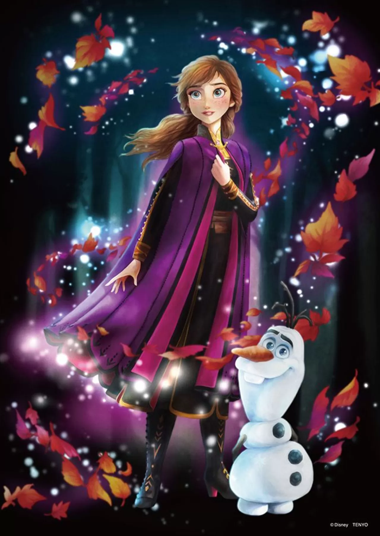 Tenyo Dsg266-968 Jigsaw Puzzle Disney Frozen Ana (Stained Art) (266 S-Pieces)