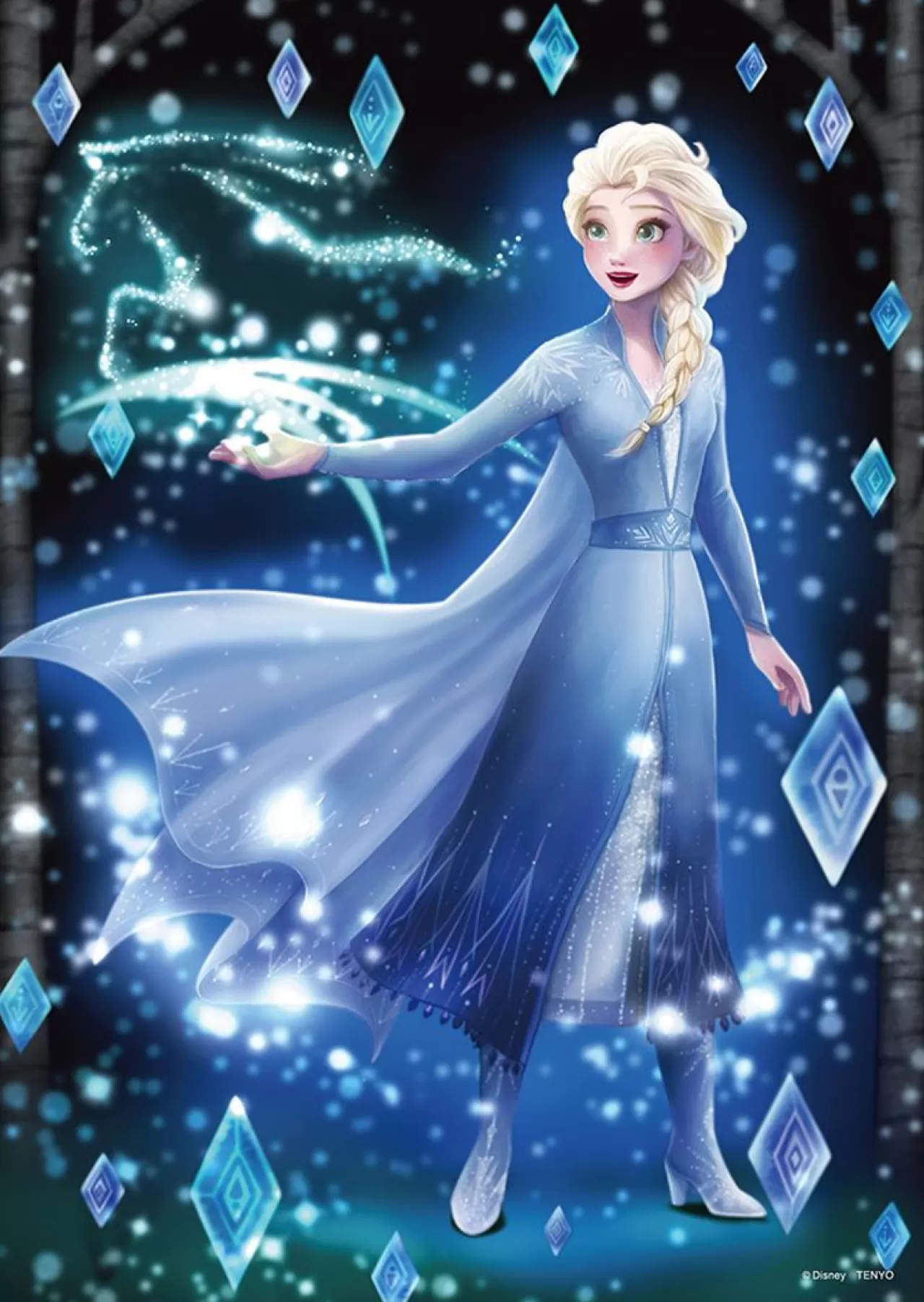 Tenyo Dsg266-969 Jigsaw Puzzle Disney Frozen Elsa (Stained Art) (266 S-Pieces)