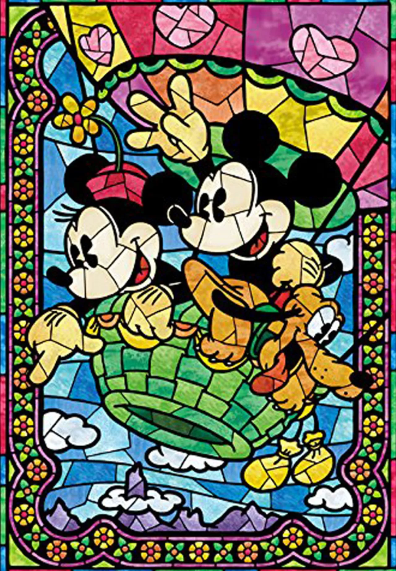 Tenyo Japan Jigsaw Puzzle D-300-285 Disney Balloon Journey Hologram (300 Pieces)