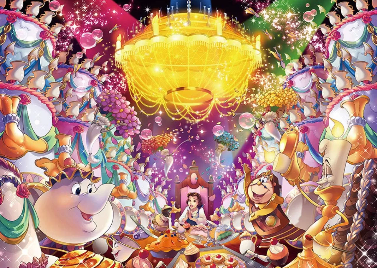 Tenyo Japan Jigsaw Puzzle D300-007 Disney Beauty And The Beast Be Our Guest (300 Pieces)