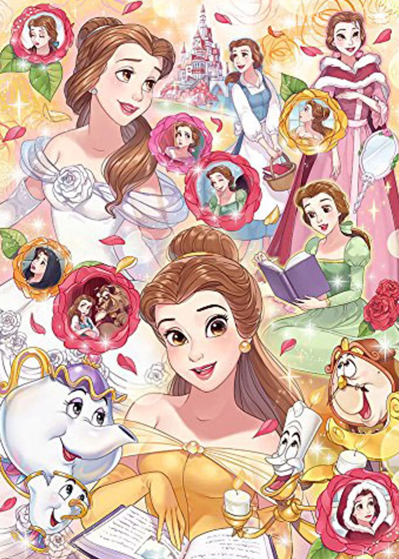 Tenyo Japan Jigsaw Puzzle D-500-476 Disney Beauty And The Beast Belle (500 Pieces)