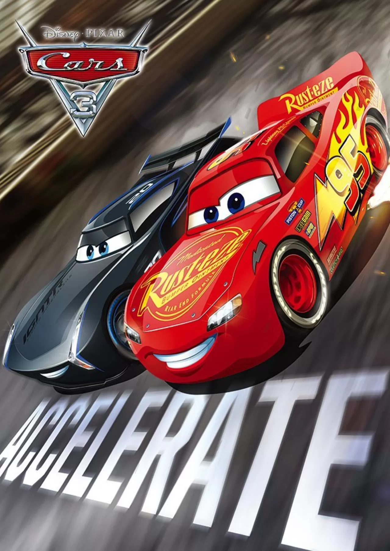 Tenyo Japan Jigsaw Puzzle D-300-291 Disney Cars 3 Mcqueen & Storm (300 Pieces)