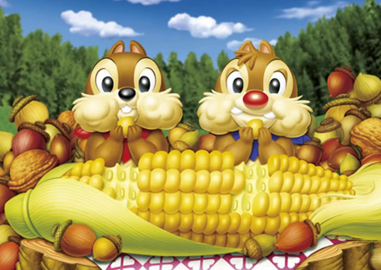 Tenyo Japan Jigsaw Puzzle D-108-702 Disney Chip 'N Dale (108 Pieces)