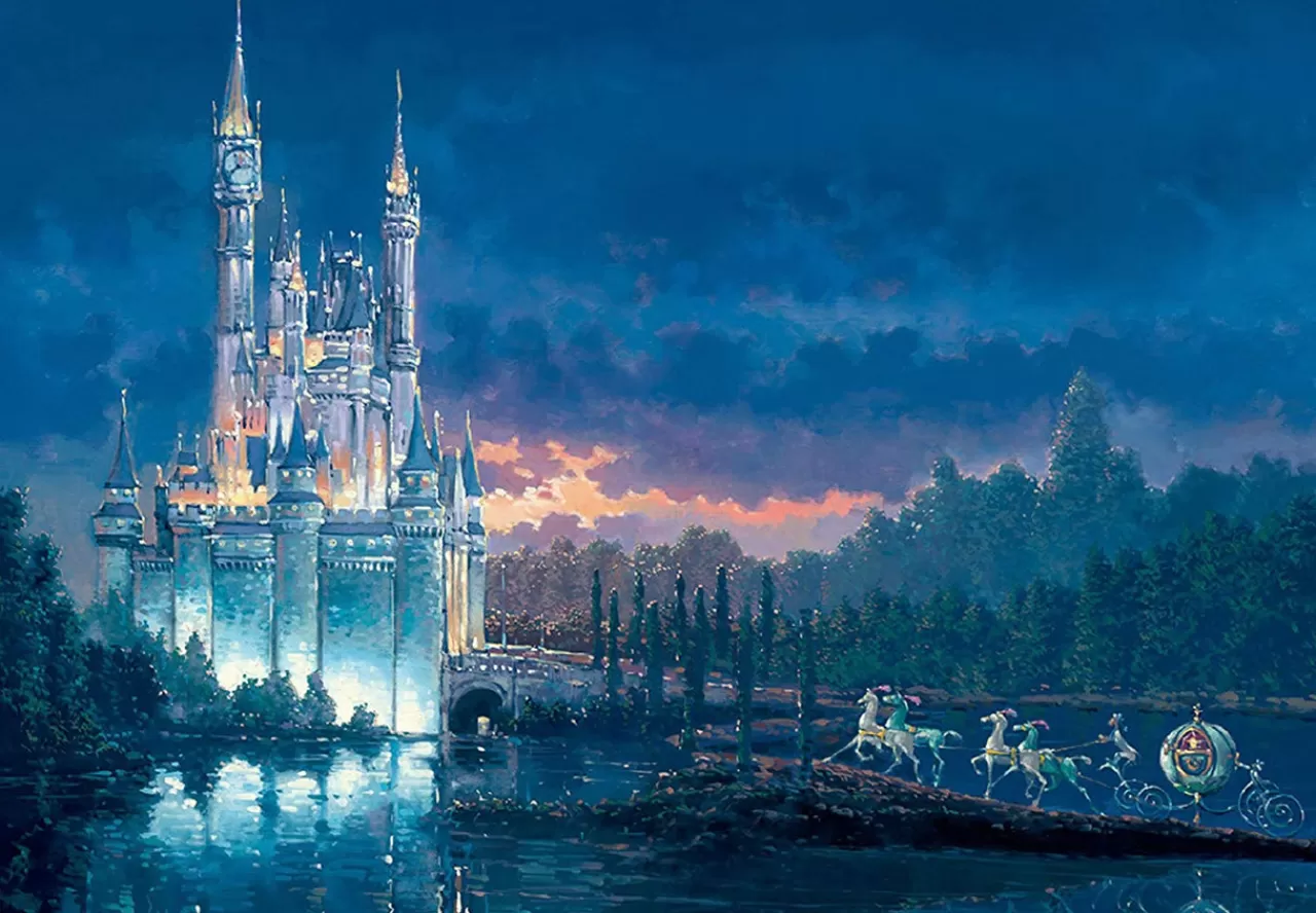 Tenyo Japan Jigsaw Puzzle D1000-438 Disney Cinderella Moment Away (1000 Pieces)