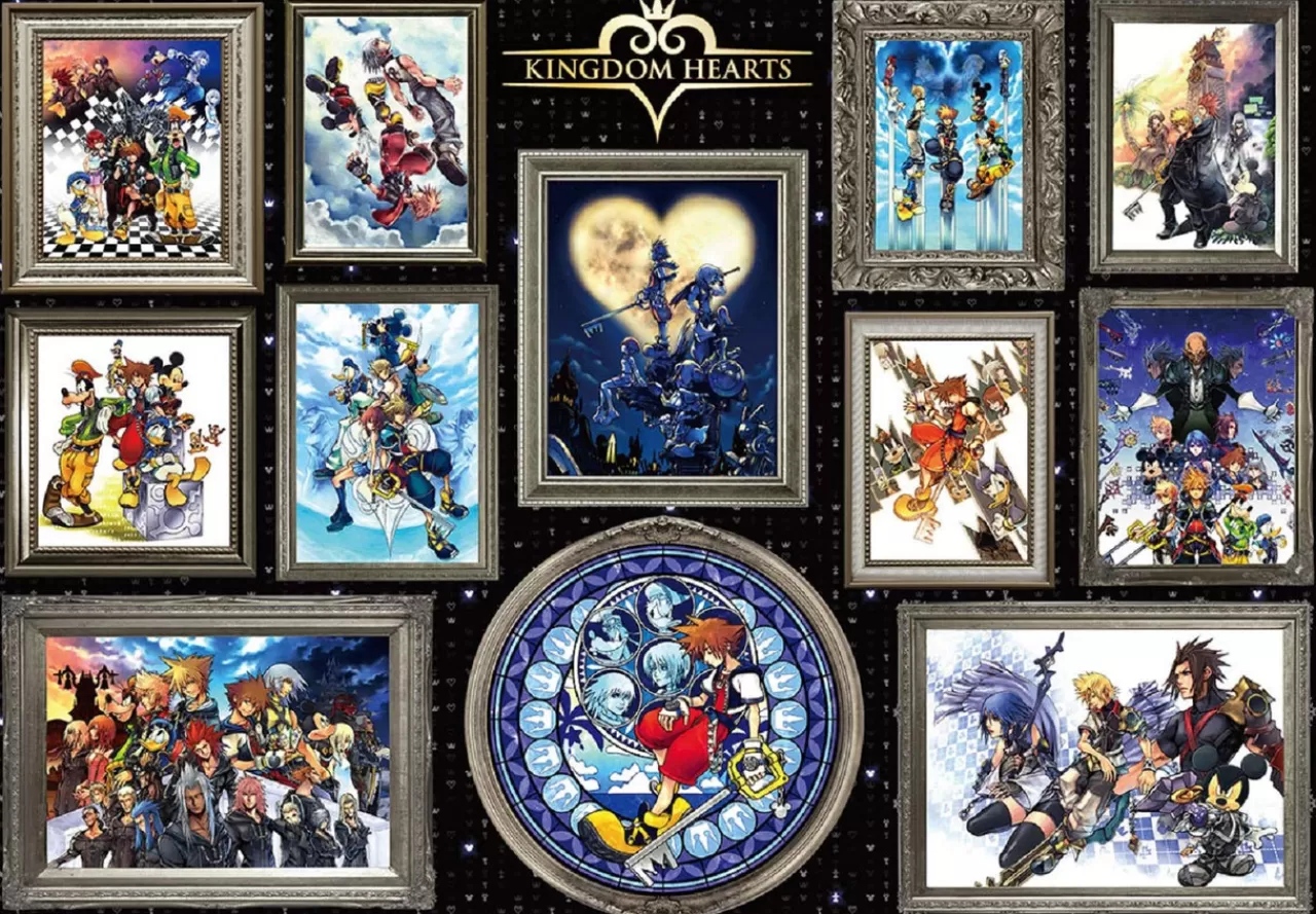 Tenyo Japan Jigsaw Puzzle D1000-051 Disney Kingdom Hearts Art (1000 Pieces)