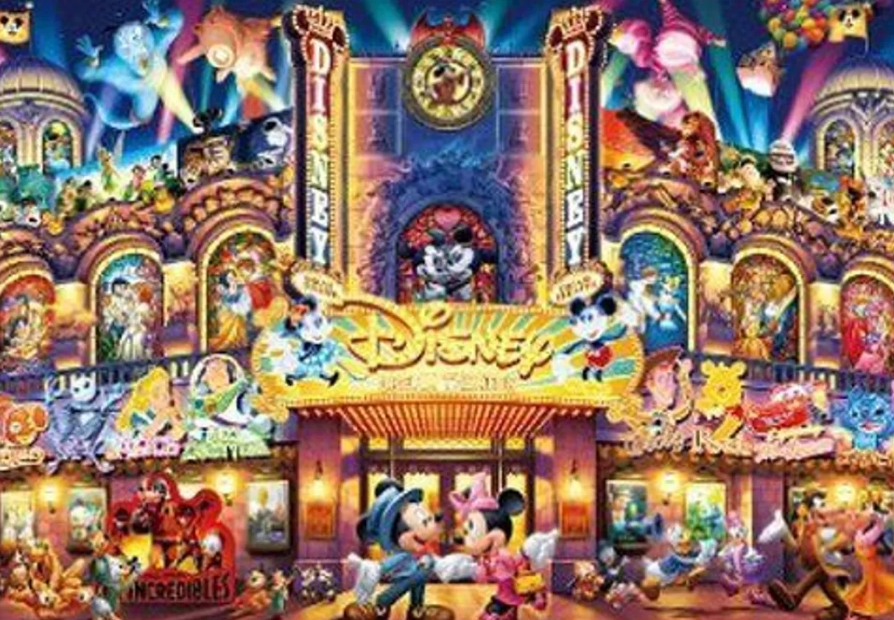 Tenyo Japan Jigsaw Puzzle D-1000-410 Disney Mickey Dream Theater (1000 Pieces)