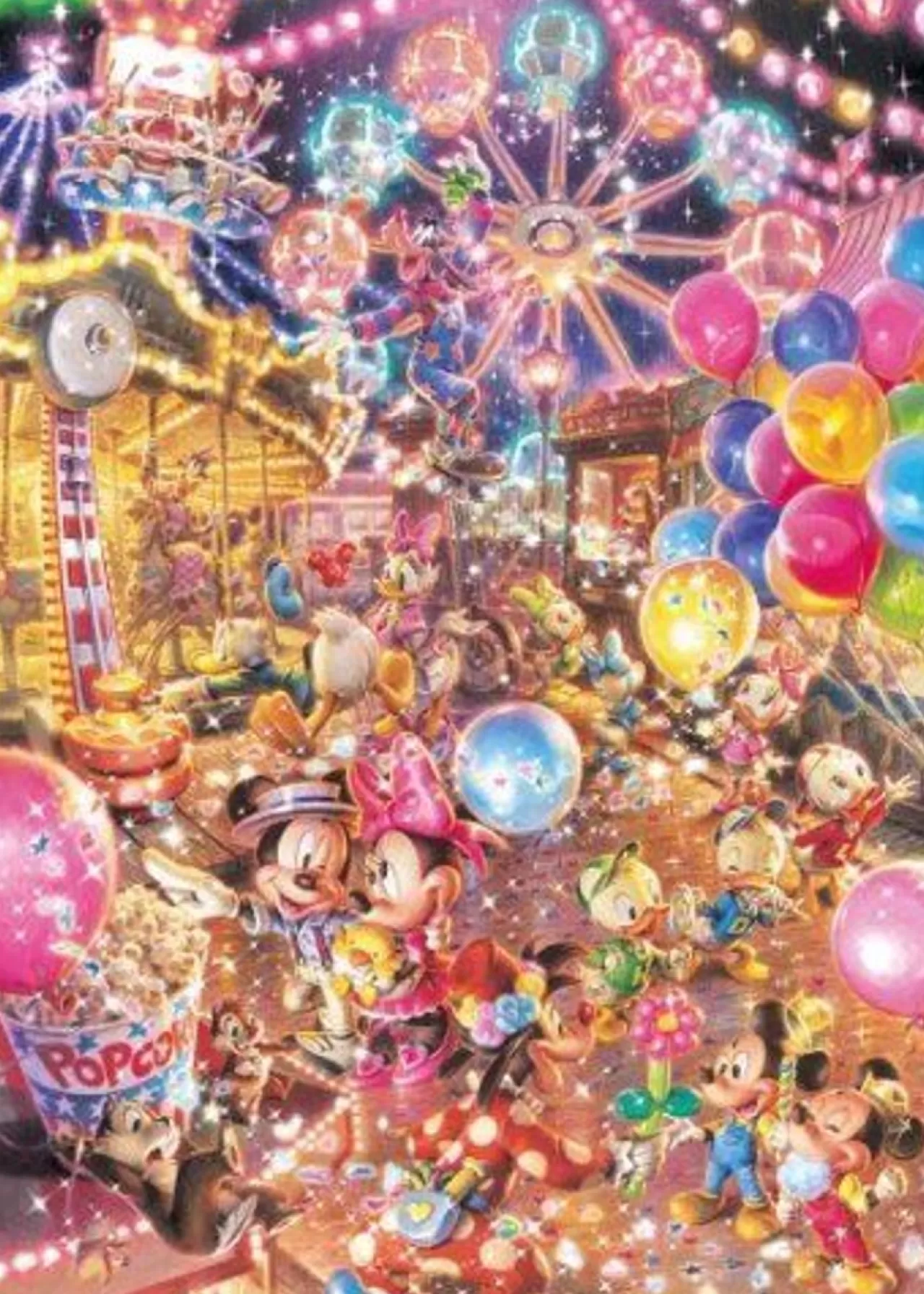Tenyo Japan Jigsaw Puzzle D-2000-612 Disney Mickey Twilight Park (2000 Pieces)