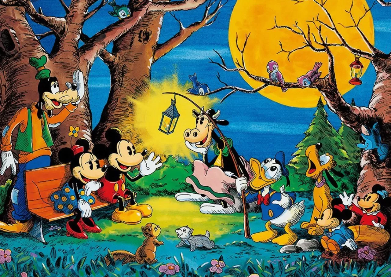 Tenyo Japan Jigsaw Puzzle D-108-812 Disney Mickey's Saturday Night (108 Pieces)