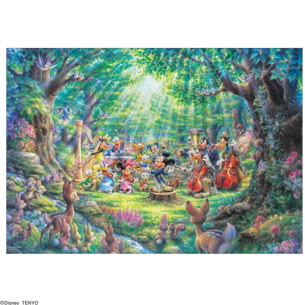 Tenyo Japan Jigsaw Puzzle D1000-045 Disney Phil Harmony In The Forest (1000 Pieces)