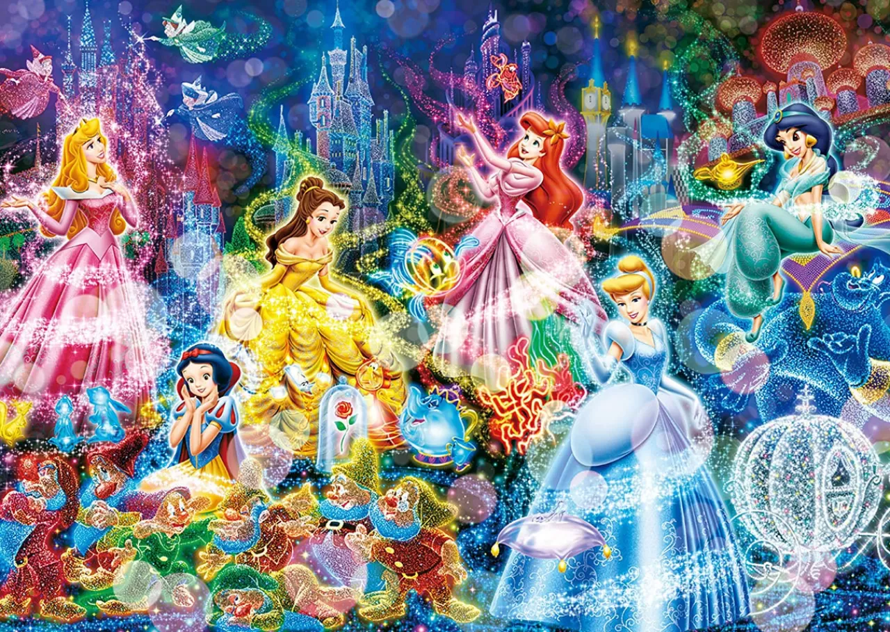 Tenyo Japan Jigsaw Puzzle D300-248 Disney Princess Brilliant Dream (300 Pieces)