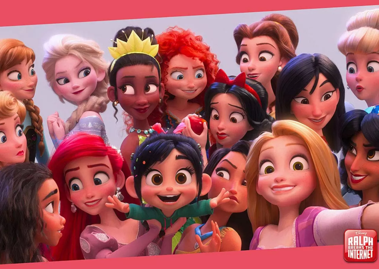 Tenyo Japan Jigsaw Puzzle D300-010 Disney Princesses And Vanellope (300 Pieces)
