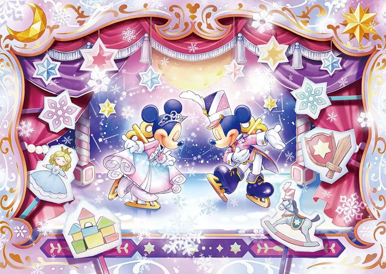 Tenyo Japan Jigsaw Puzzle D-108-816 Disney The Ice Show (108 Pieces)