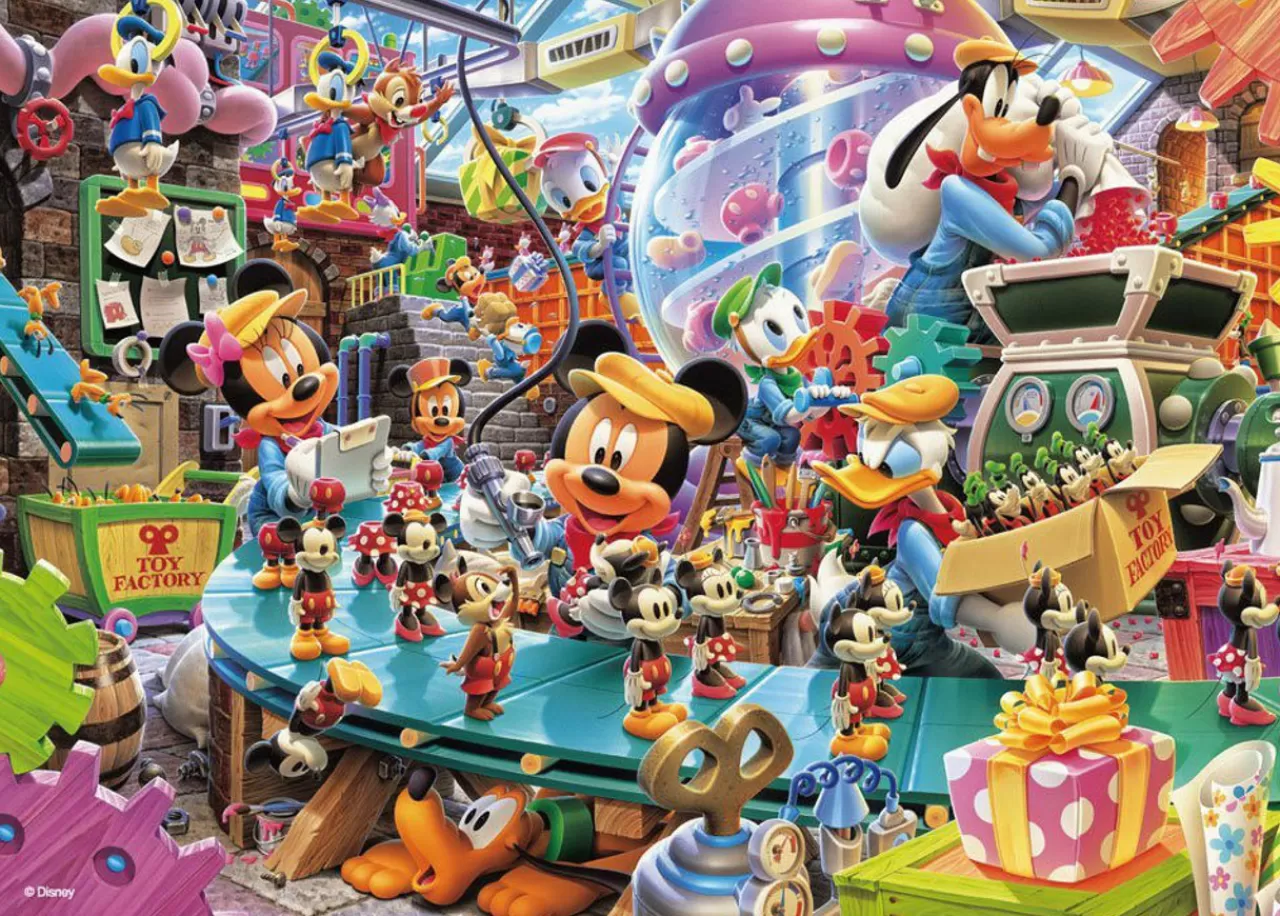 Tenyo Japan Jigsaw Puzzle D-108-774 Disney Toy Factory (108 Pieces)