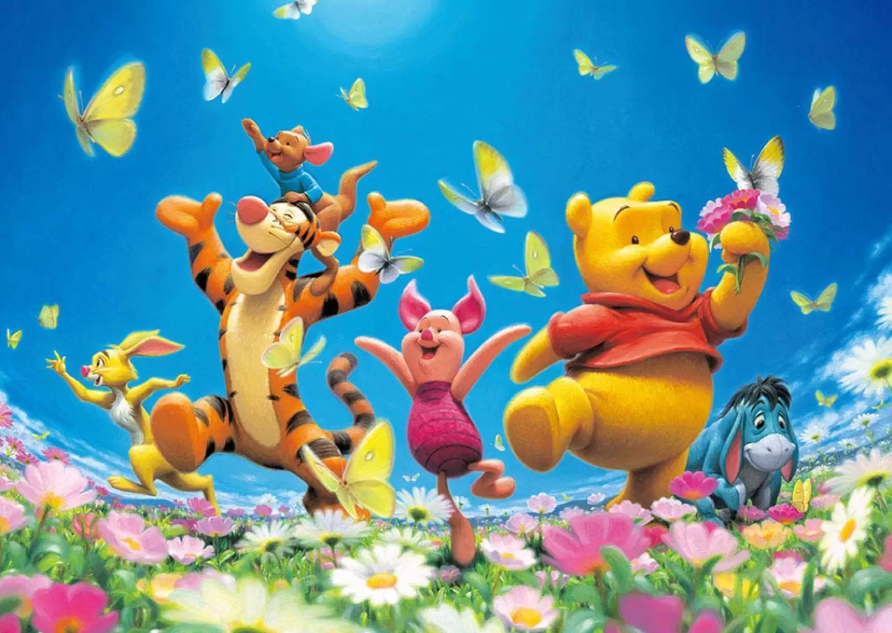 Tenyo Japan Jigsaw Puzzle D300-014 Disney Winnie The Pooh Happiness (300 Pieces)