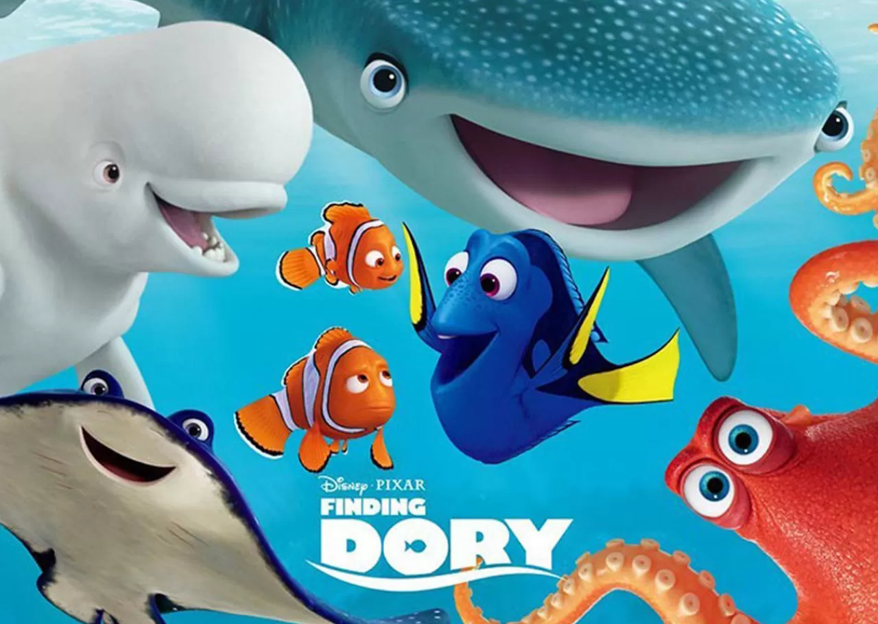 Tenyo Japan Jigsaw Puzzle D-300-277 Finding Dory Friends Of The Ocean (300 Pcs)