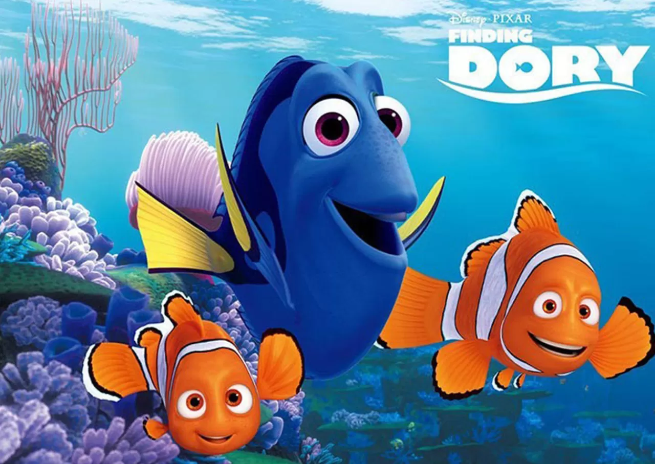 Tenyo Japan Jigsaw Puzzle D-108-794 Finding Dory Nemo & Marlin (108 Pieces)